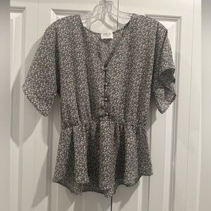 Floral Print Women's Top